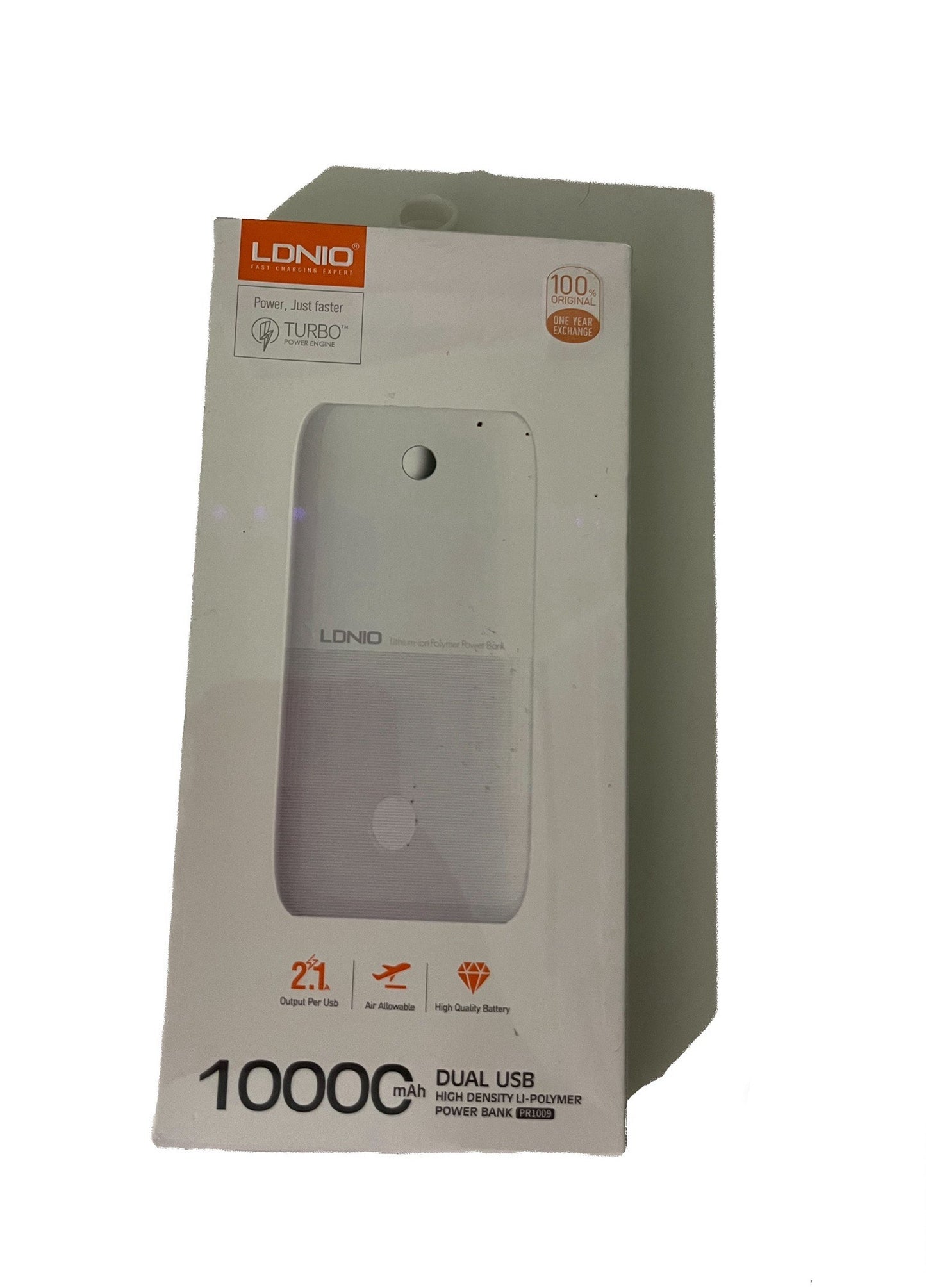 LDNIO 10000mAh Dual USB Power Bank - Reliable & Fast Charging on the Go