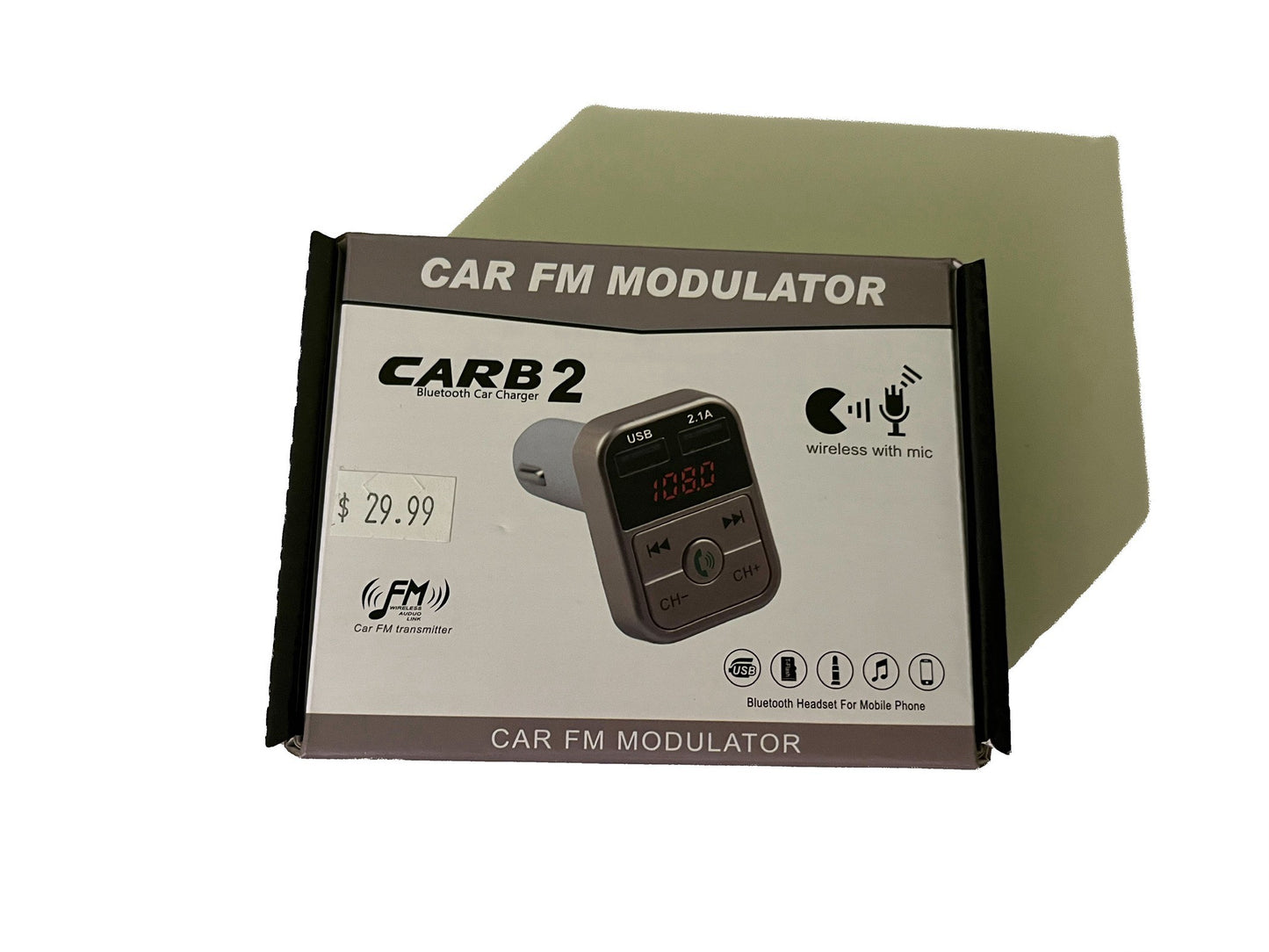 Carb 2 Bluetooth Car Charger & FM Modulator