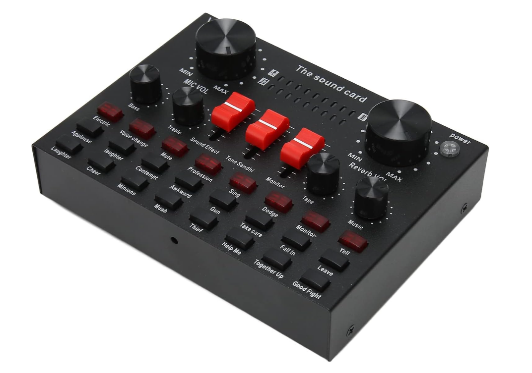 Live Sound Changer Mixer with Voice Effects and Multi-Channel Control – Perfect for Streaming, Podcasting, and Gaming