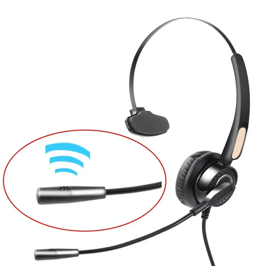 Wired Business Headset with Microphone - Perfect for Meetings and Calls