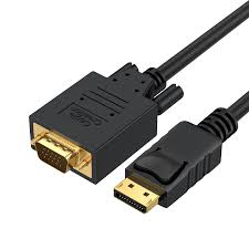 6ft DisplayPort to VGA Cable - High-Quality Video Adapter for Legacy Monitors