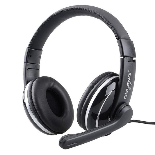 OVLENG X7 Gaming Headset - Noise-Cancelling Earpads & 120° Adjustable Mic