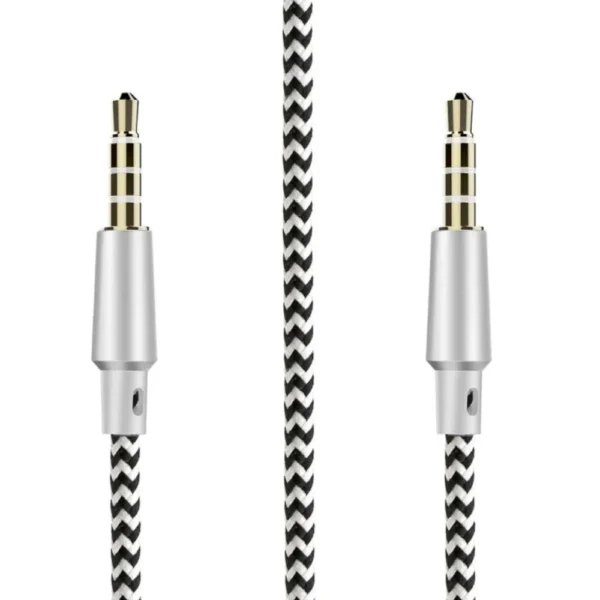 3.5mm 4 Pole Aux Cable 4 position Stereo Mic Audio MM Wire Gold Plated 10Ft