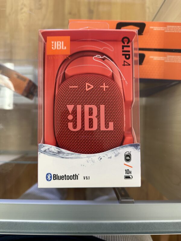 JBL Clip 4: Portable Speaker with Bluetooth, Built-in Battery, Waterproof and Dustproof Feature