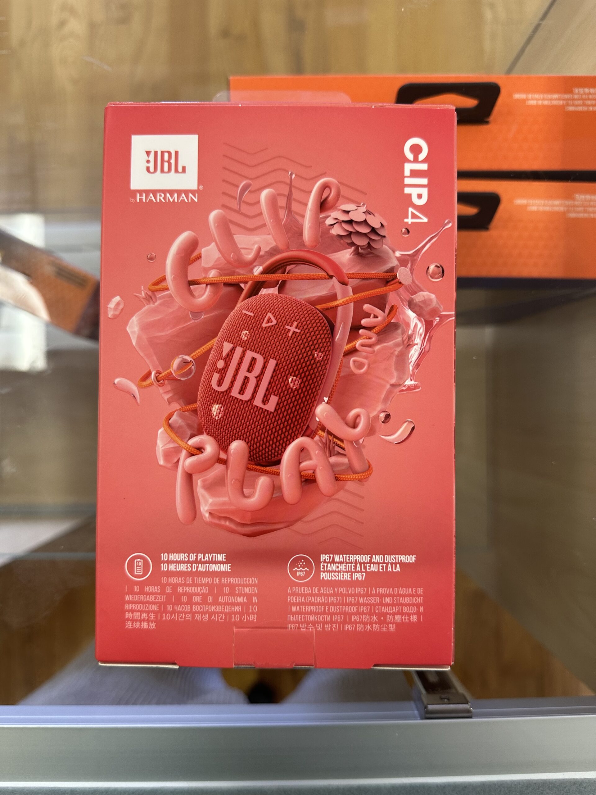 JBL Clip 4: Portable Speaker with Bluetooth, Built-in Battery, Waterproof and Dustproof Feature