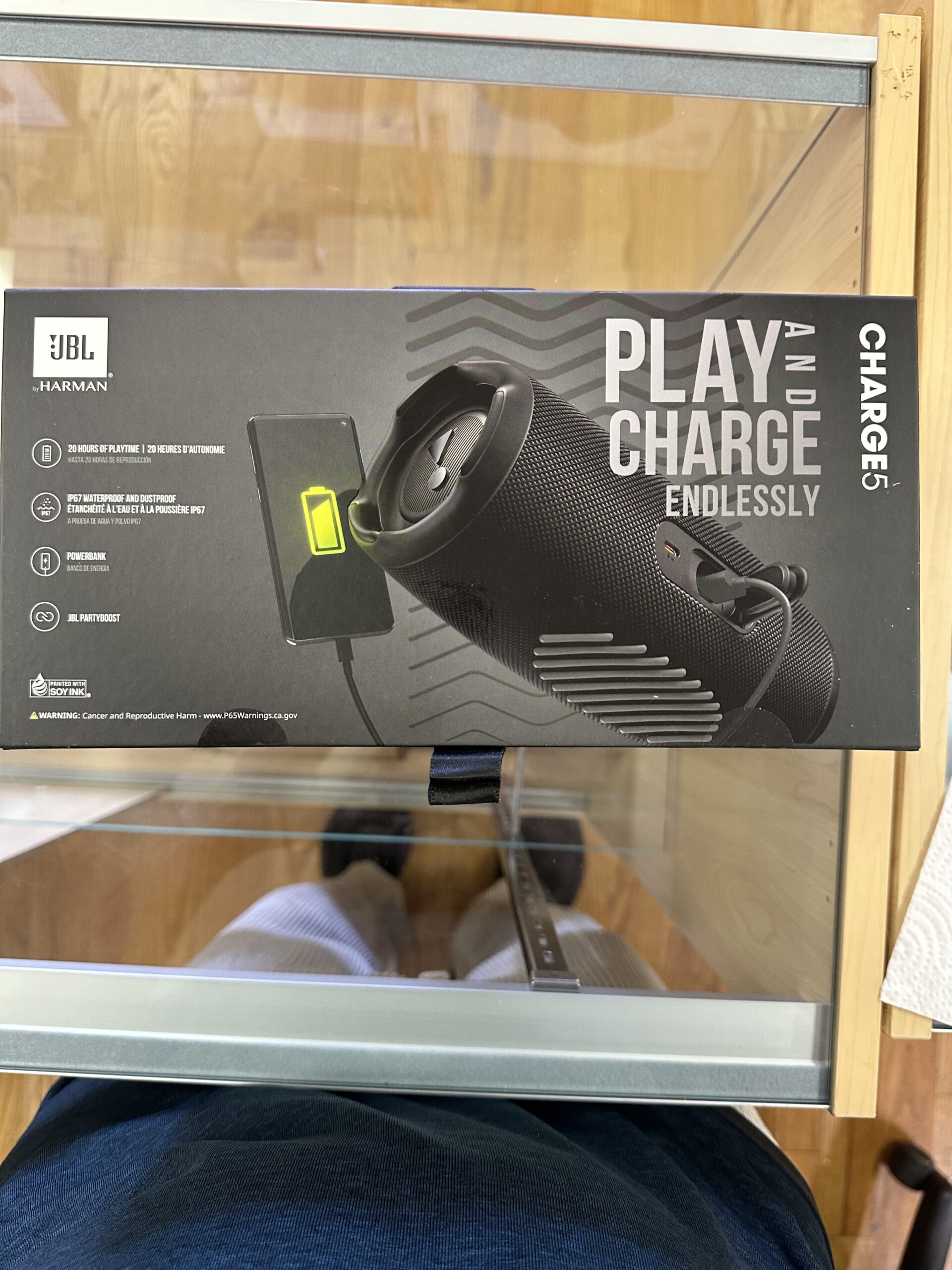 JBL Charge 5 Portable Bluetooth Speaker with Deep Bass, IP67 Waterproof and Dustproof, Up To 20 Hours of Playtime, Built-in Powerbank