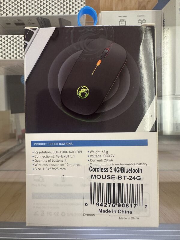 Mouse Wireless Computer Bluetooth 5.0 USB Rechargeable Silent Ergonomic Mice - Image 2