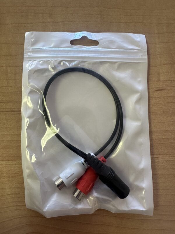 3.5mm Female to RCA Female Audio Converter Cable F/F Aux to AV Audio