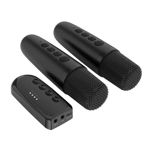 Wireless Karaoke Companion Machine Bluetooth Mic KTV DSP Mixer Amplifier